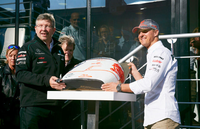 Schumacher with cake Schumacher-cake