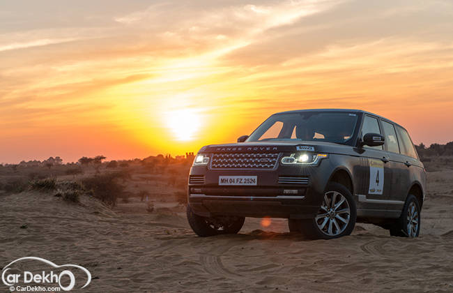 Rallying in a Range Rover