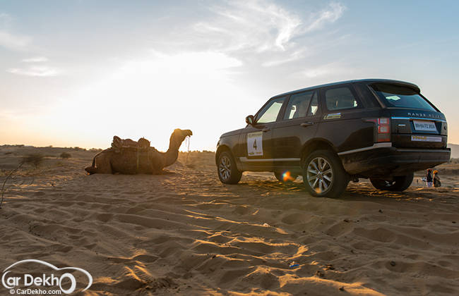 Rallying in a Range Rover