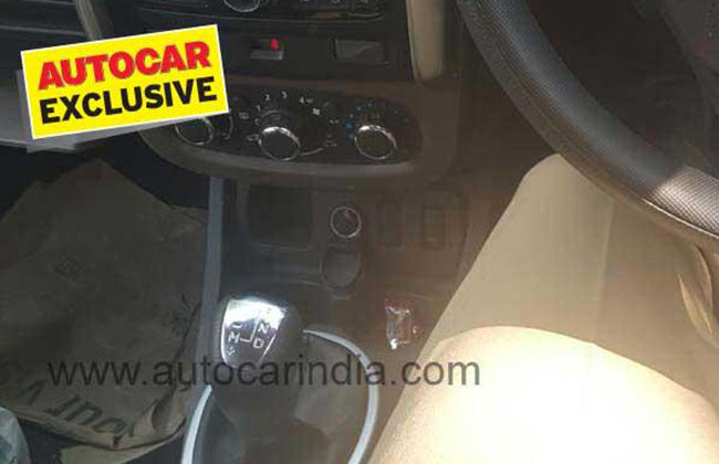 Spied pictures of 2015 Renault Duster automatic transmission gear lever