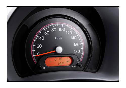 Nissan Pixo Interior. Nissan Pixo TachoMeter