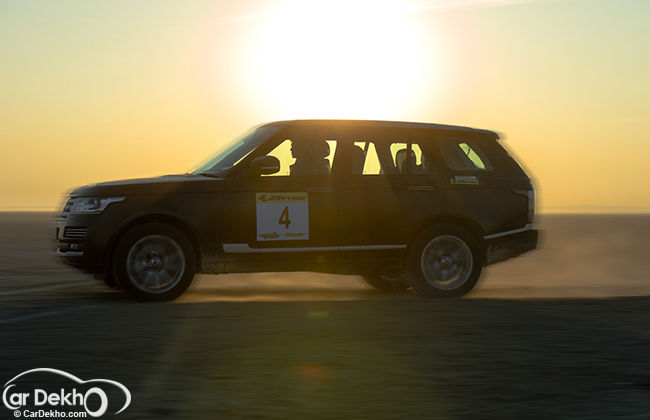 Rallying in a Range Rover