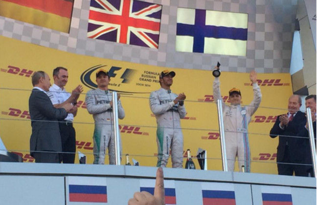 Hamilton wins the Russian Grand Prix, Rosberg Finishes Second