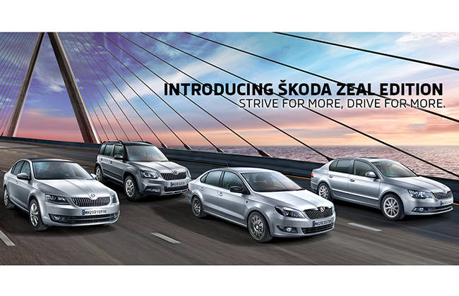 Skoda India Launches Limited Period Zeal Edition of its Entire Range!