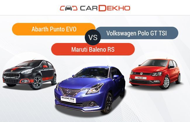 Competition Check: Baleno RS vs Abarth Punto EVO vs Volkswagen Polo GT TSI